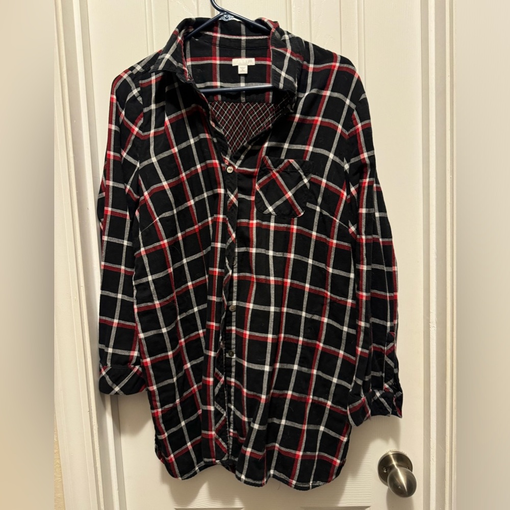 J Jill Reversible Flannel